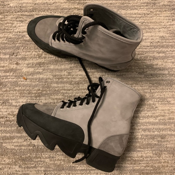 Iri; edgy, suede moto boots. - Picture 2 of 8